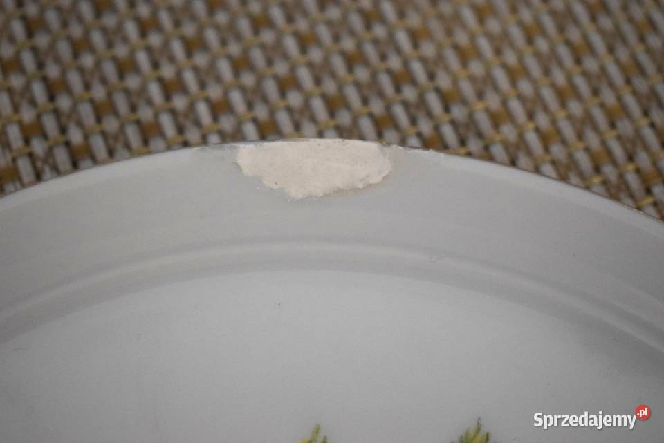 Talerz ozdobny ptactwo leśne Słonki porcelana Chełmno