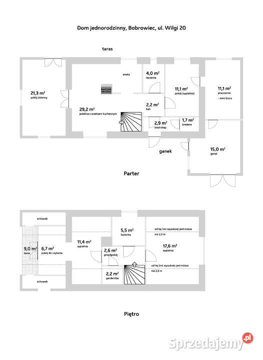 Energooszczędny dom wolnostojący 138m Bobrowiec Sprzedaż sprzedam