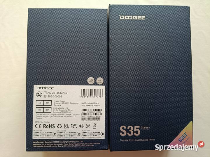 Smartfon Doogee S35T czarny pancerny