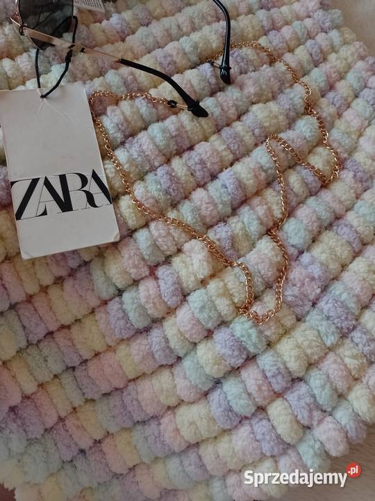 ZARA Długi złoty łańcuszek do okularów z Madrytu Kraków