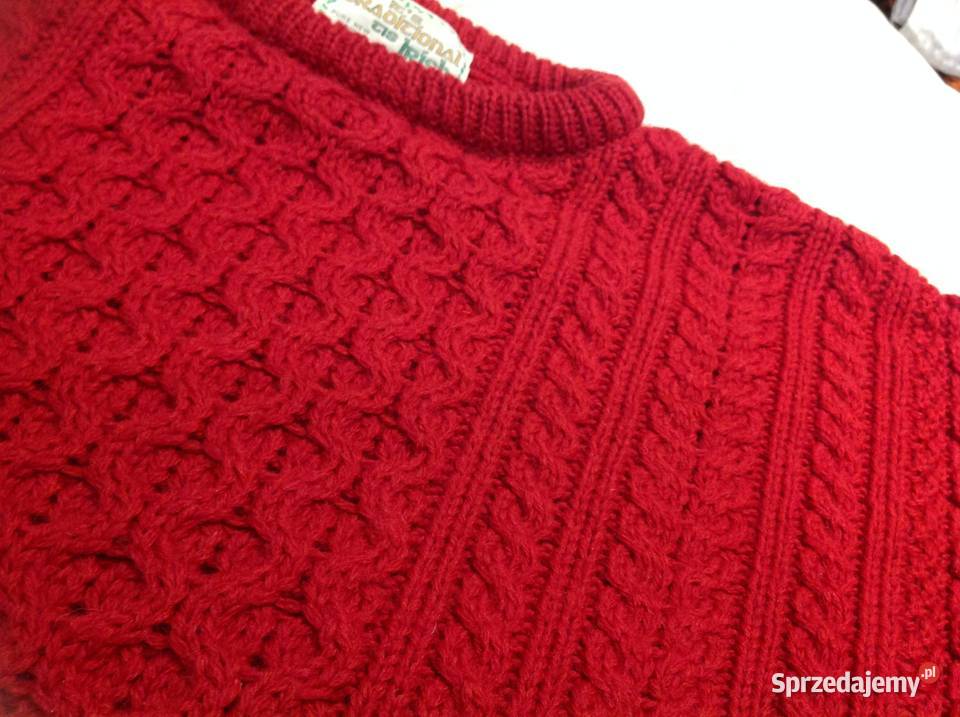 Gryby Wełniany Sweter XL Czysta Żywa Wełna NOWY Nowa Sól
