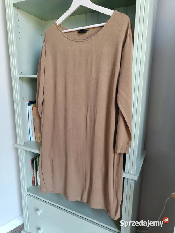 Prosta uniwersalna sukienkatunika w kolorze Bez wzoru Moda i Styl Dąbrowica