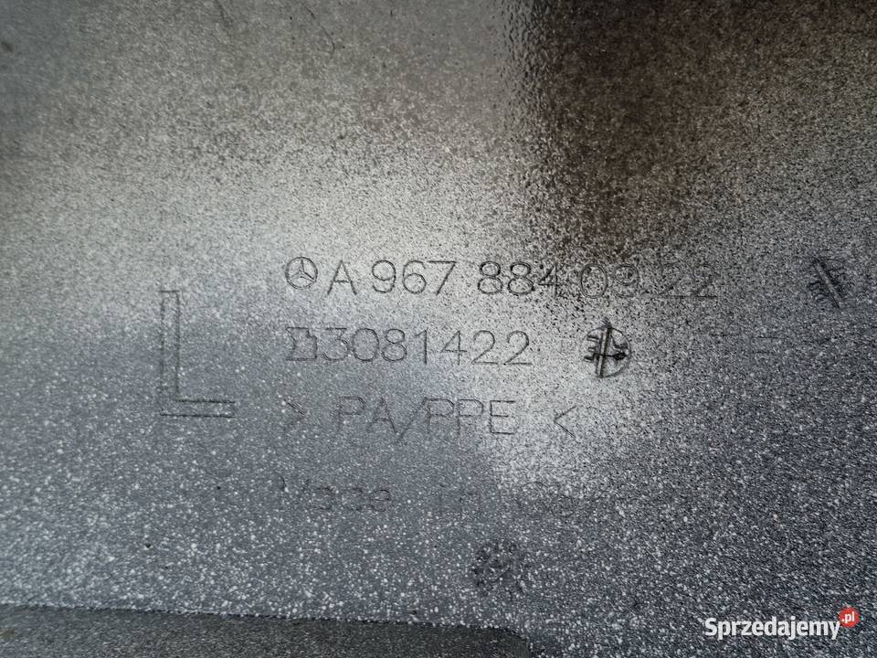 MERCEDES ATEGO E6 EURO 6 POLIK NAROŻNIK KABINY Bieleń