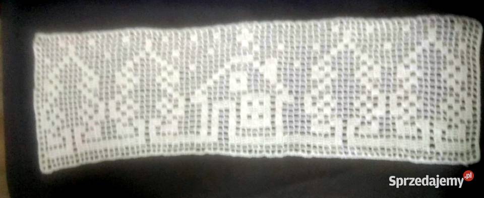 Ozdoba szydełkowa firanka choinki domek ok90 x Chojna sprzedam