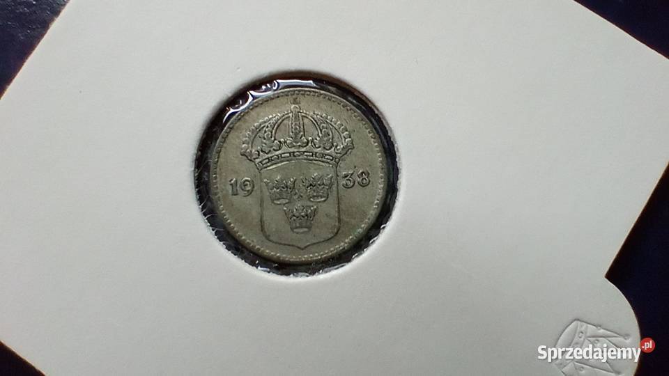Stare monety 10 ore 1938 Szwecja srebro Numizmatyka Lesko sprzedam