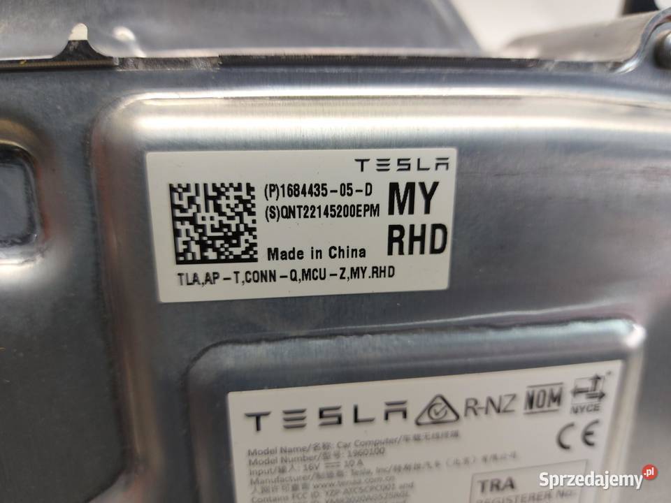 TESLA MODEL Y 2022r MODUŁ STEROWNIK AUTOPILOT osobowe