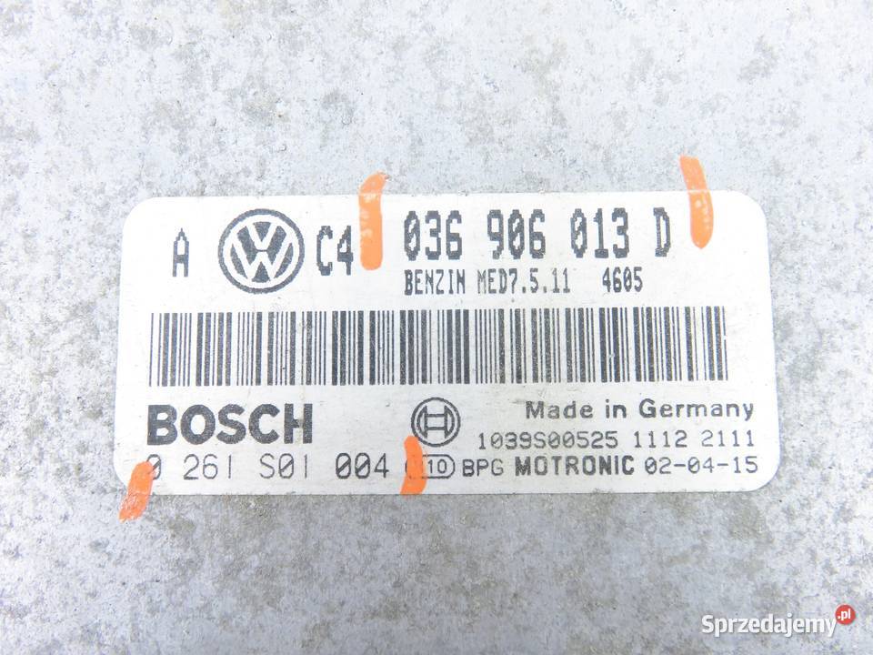 STEROWNIK VW GOLF IV 16 FSI 036906013D osobowe małopolskie