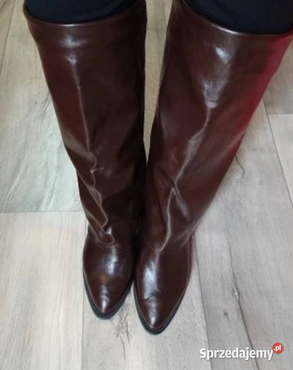 3940 Brązowe czekoladowe Kozaki kowbojki inna Kozaki małopolskie Kraków