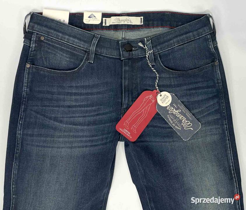 Spodnie damskie Wrangler Corynn Dark Lake Skinny Długie Pisz