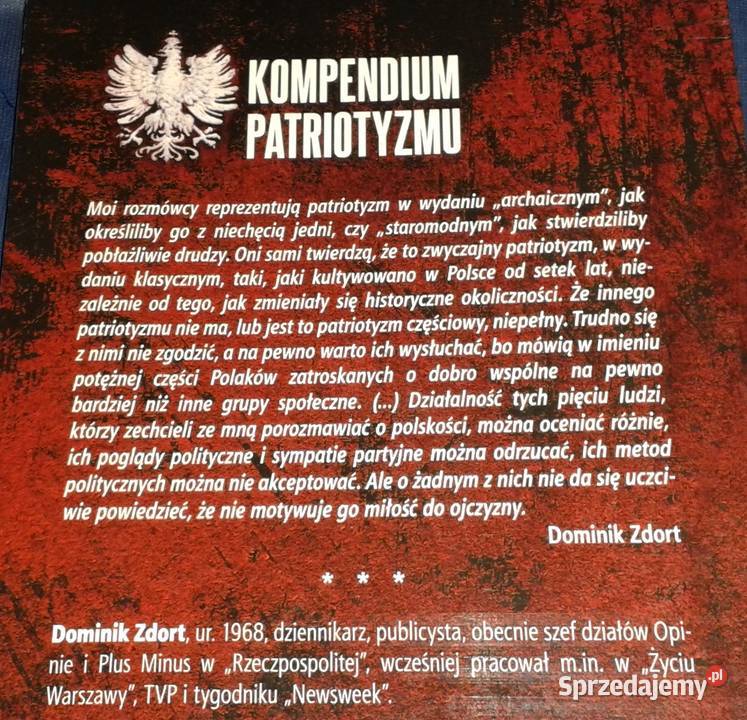 Kompendium patriotyzmu Dominik Zdort Chełm sprzedam