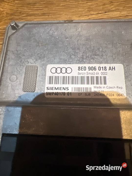 Komputer silnika audi 8e0906018ah osobowe Margonin