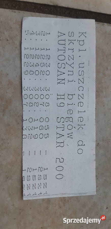 KOMPLET USZCZELEK SKRZYNI BIEGÓW STAR 200 Koronowo