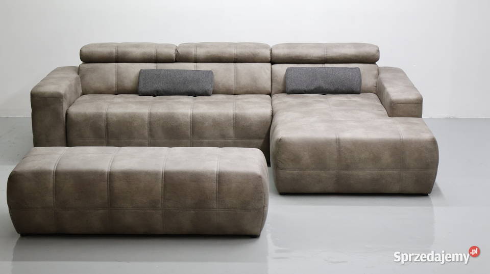 TOL Narożnik szary brązowa regulowane zagłowki 92cm Poznań sprzedam