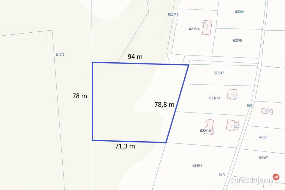 Działka budowlanolesna małopolskie Zawada