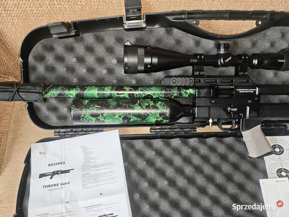 Wiatrówka PCP Reximex Throne Gen 2 kaliber 55 mm lubuskie Bogdaniec