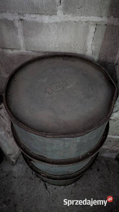 Beczka na paliwo 200 litrów z obręczami Pozostałe Siedliska
