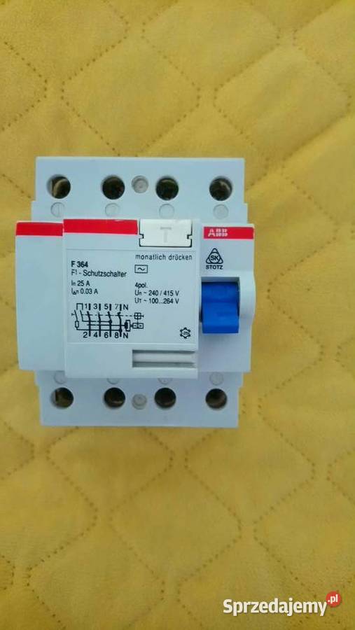 Wyłącznik różnicowy firma ABB F 364 Żarów sprzedam