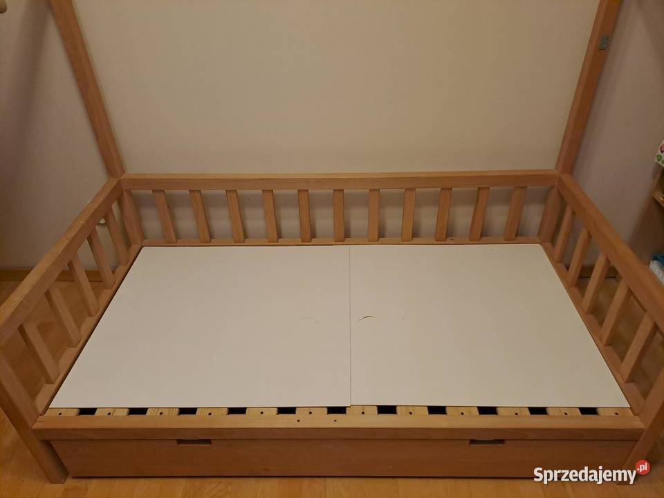 Dębowe łóżko domek dziecięce 160 x 80 Poznań