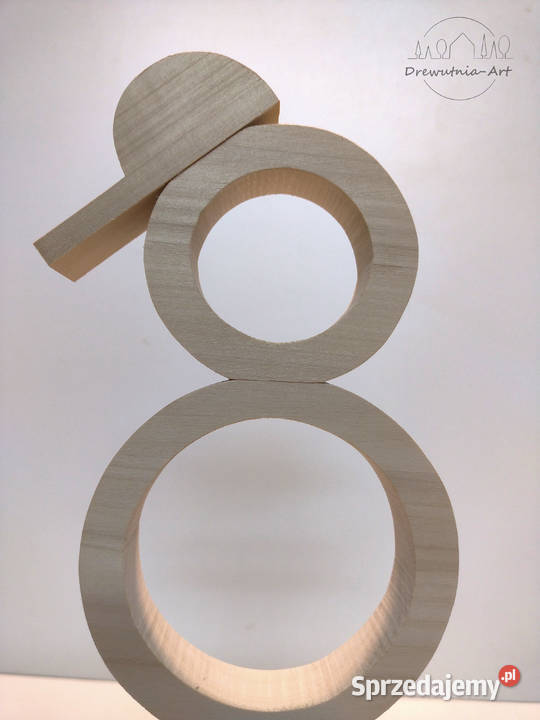 Bałwan drewniana baza do ozdabiania wysokość 35 Warszawa sprzedam