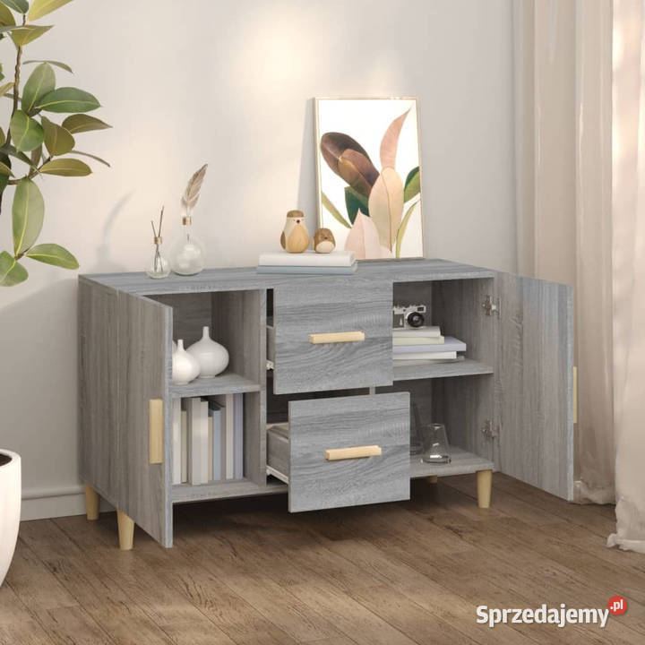 Komoda szary dąb sonoma 100x36x60 materiał mazowieckie Warszawa sprzedam