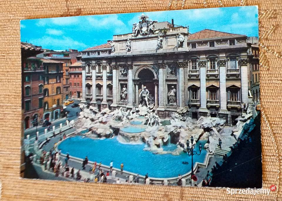 BAROKOWA FONTANNA DI TREVI W RZYMIE Antyki, Sztuka, Kolekcje lubelskie