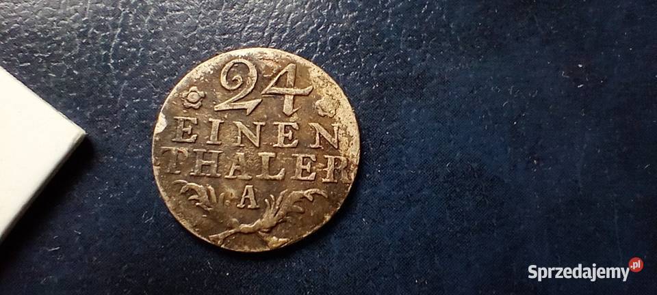 Stare monety 1 24 talara 1783 kwiat Niemcy Lesko