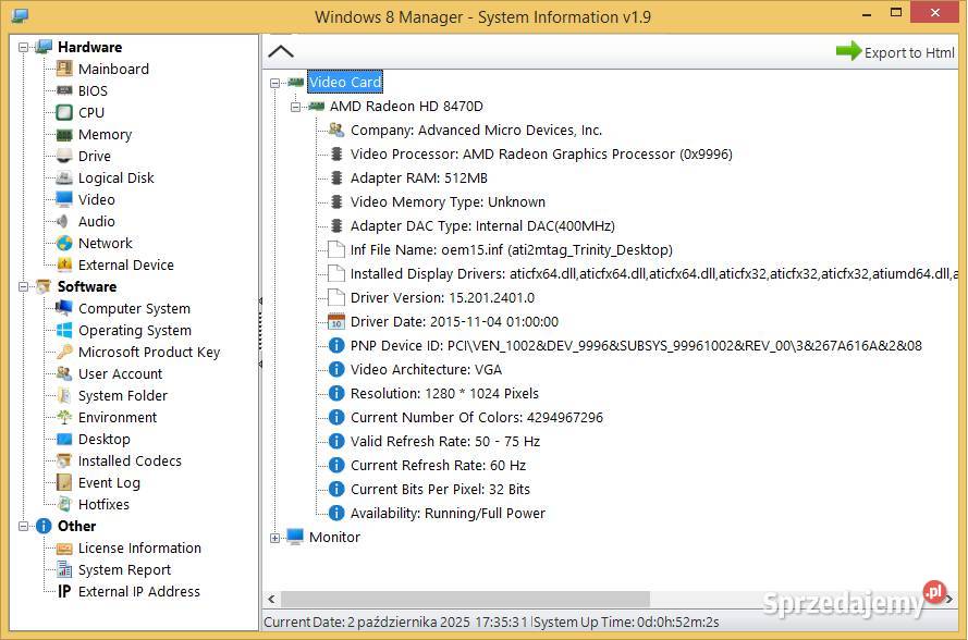 Płyta główna MSI A88XME35 AMD A6 6400K 4GB FM2 Pozostałe śląskie Częstochowa
