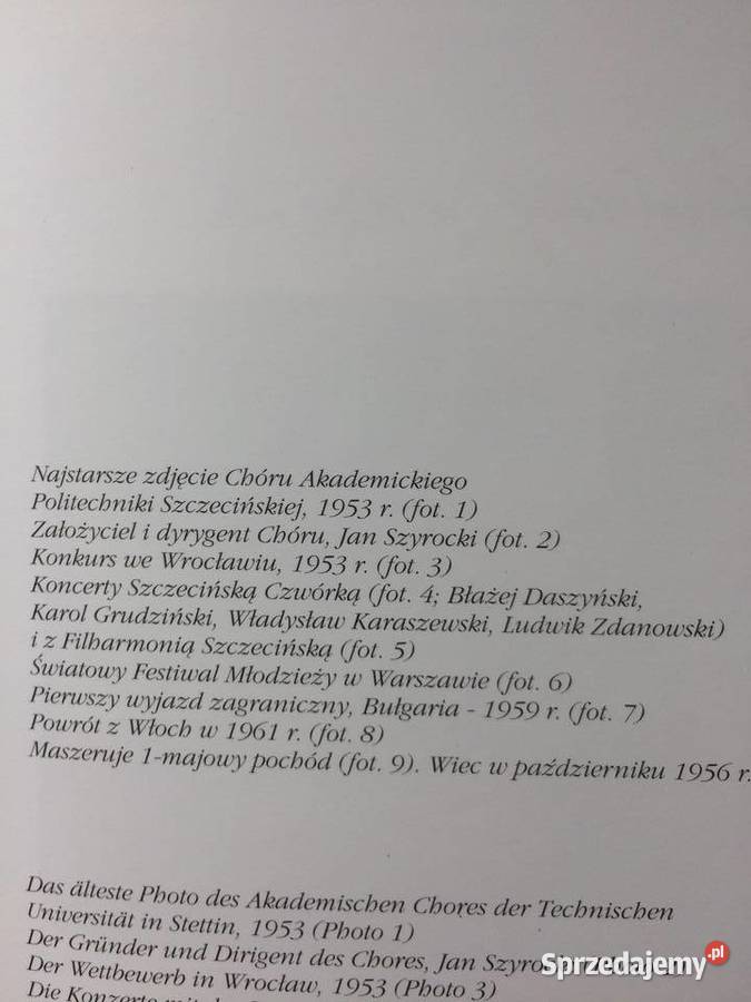 3722 Chór Akademicki Politechniki Szczecińskiej Antykwariat zachodniopomorskie Szczecin