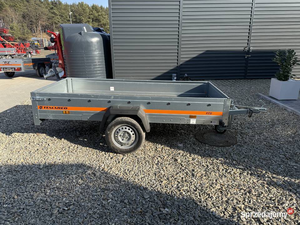 Przyczepa jednoosiowa lekka TEMARED ECO 2612 604kg Burtowe i plandeki Skierniewice