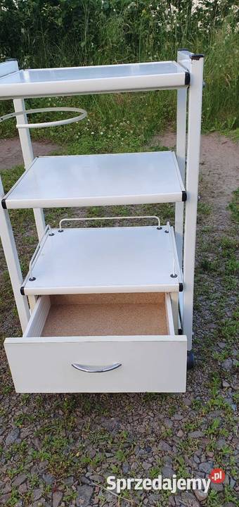 Stolik pomocniczy na kółkach Biomak z szufladą Kraków