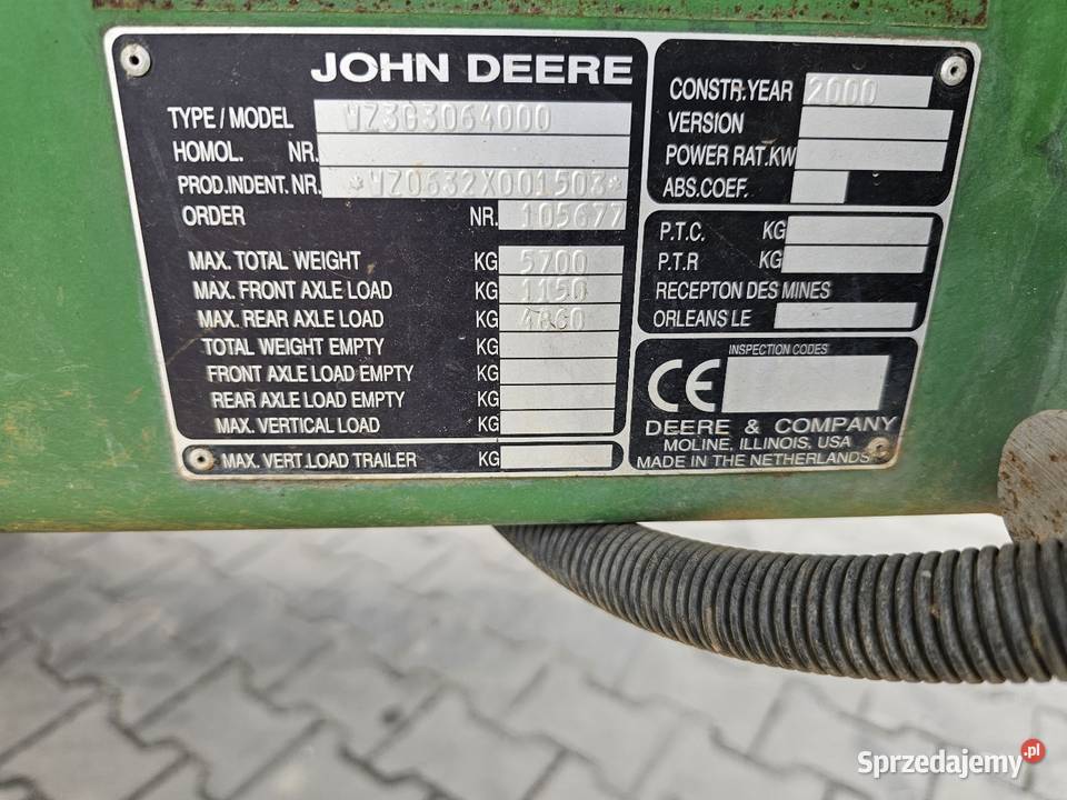 Opryskiwacz Ciągany John Deere 632 Opryskiwacze małopolskie