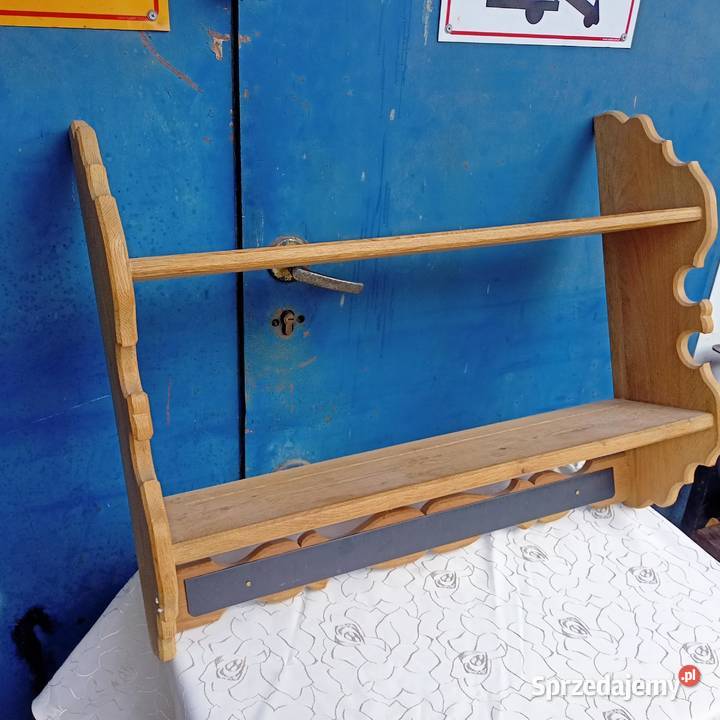 Półka Wisząca drewniana Wiszące Półki Stylowe śląskie Zabrze