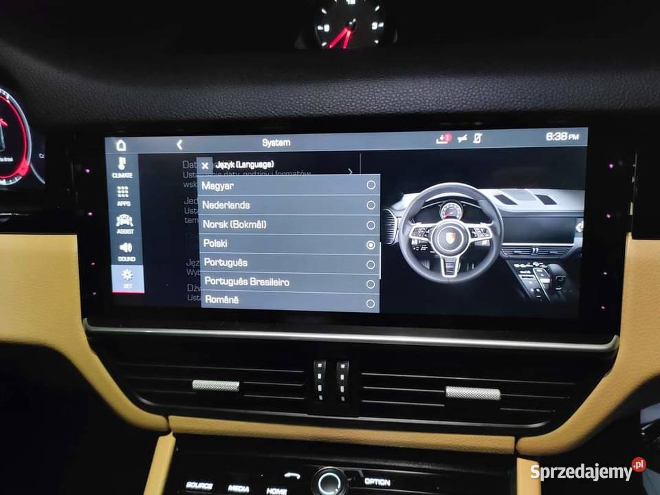 Porsche conversja z USEU menu mapa Carpely Ostrów Wielkopolski