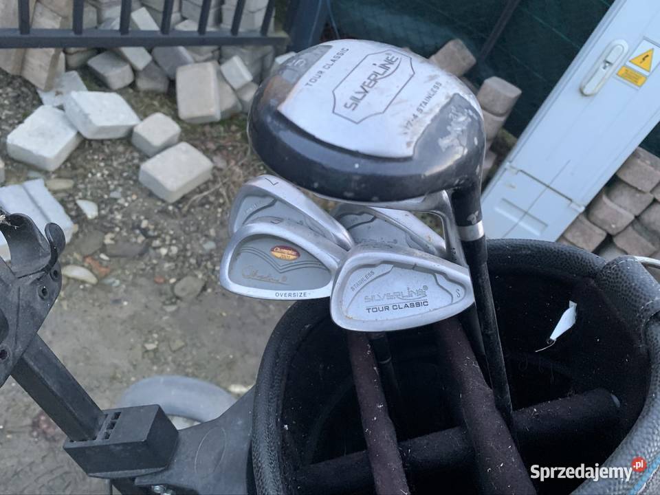 Wózek golfowy torba i kije