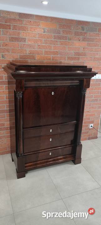 Ekskluzywna sekretera biedermeier antyk Antyki Łagów