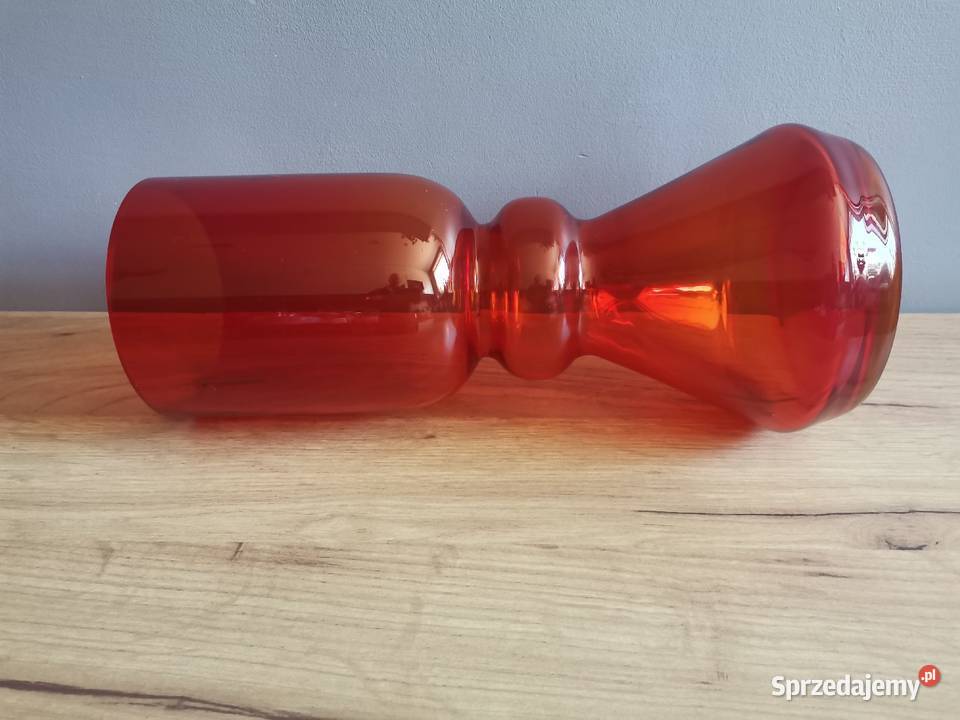 Stary duży wazon szkło Ząbkowice Ludwik Katowice