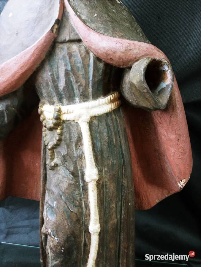 Rzeźba Święty Antoni 695 Drewno Dąb Nowa Sól