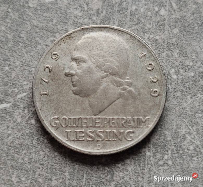 J9 NIEMCY srebro 3 Marki 1929 r G