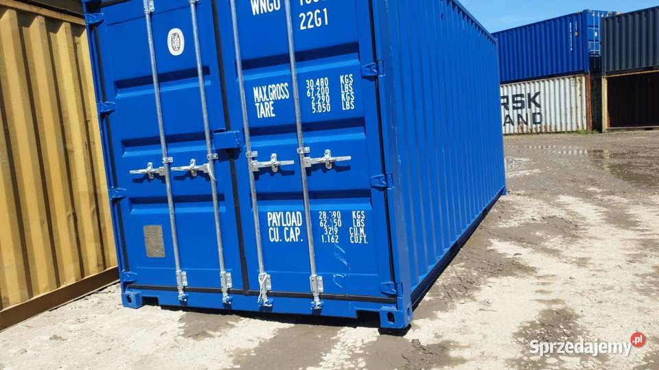 Kontenery 20DV DD OW z podwójnymi wrotami jednej pomorskie Gdańsk