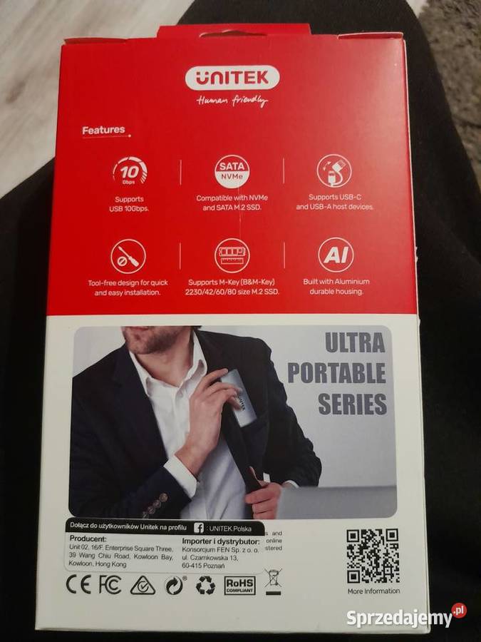 Obudowa zewnętrzna na dysk SSD M2 PCIeNVMe Pozostałe Wieliczka