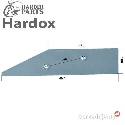 Płoza krótka HARDOX 27011500P części do pługa Suwałki sprzedam