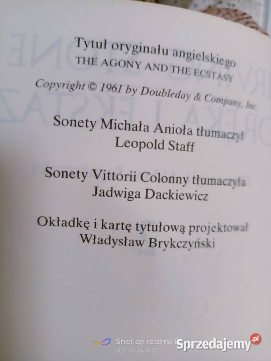 Udręka i ekstaza książki Warszawa Bródno