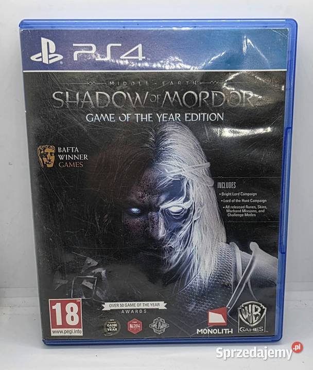 Gra Middle Earth Shadow Of Mordor 4 Gry na konsole Elbląg