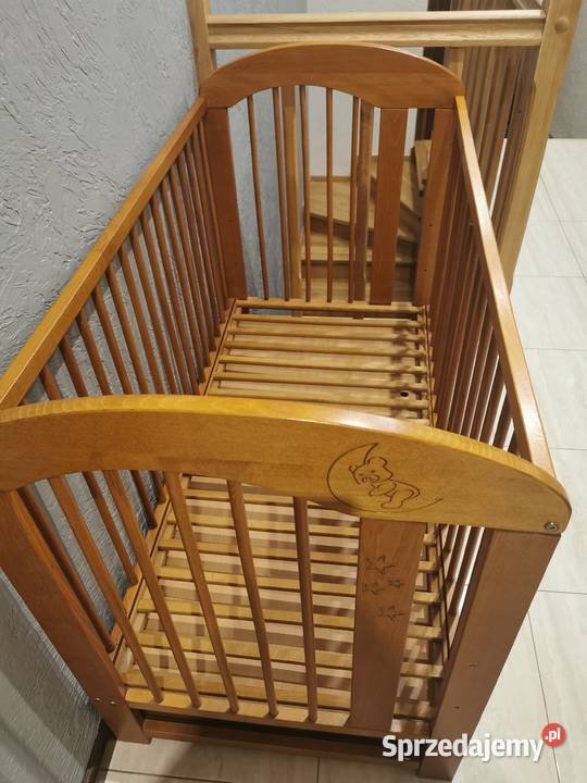 Łóżeczko dziecięce drewniane Skierniewice sprzedam