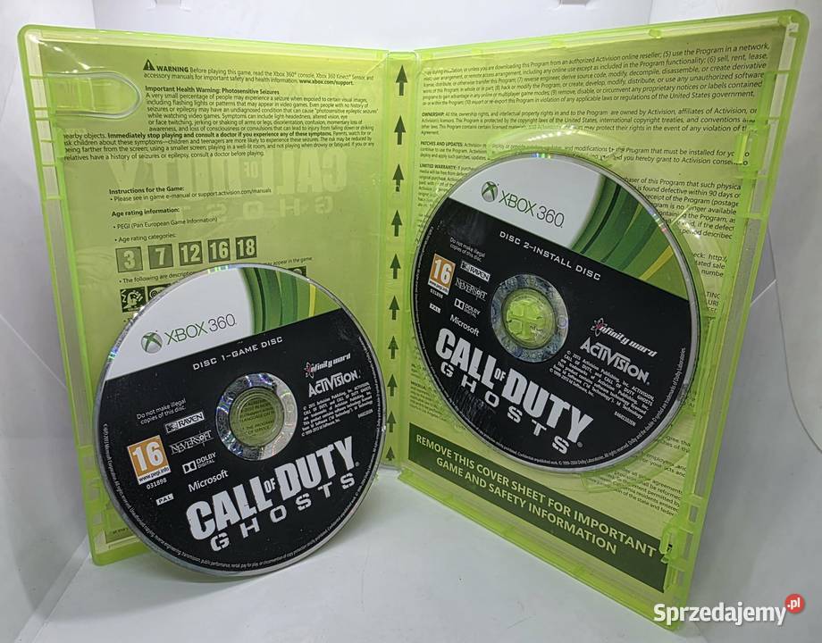 Gra Call of Duty Ghosts Xbox 360 Xbox360 Elbląg