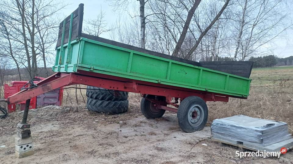 Przyczepa jednoosiowa wywrotka na dwie strony mazowieckie