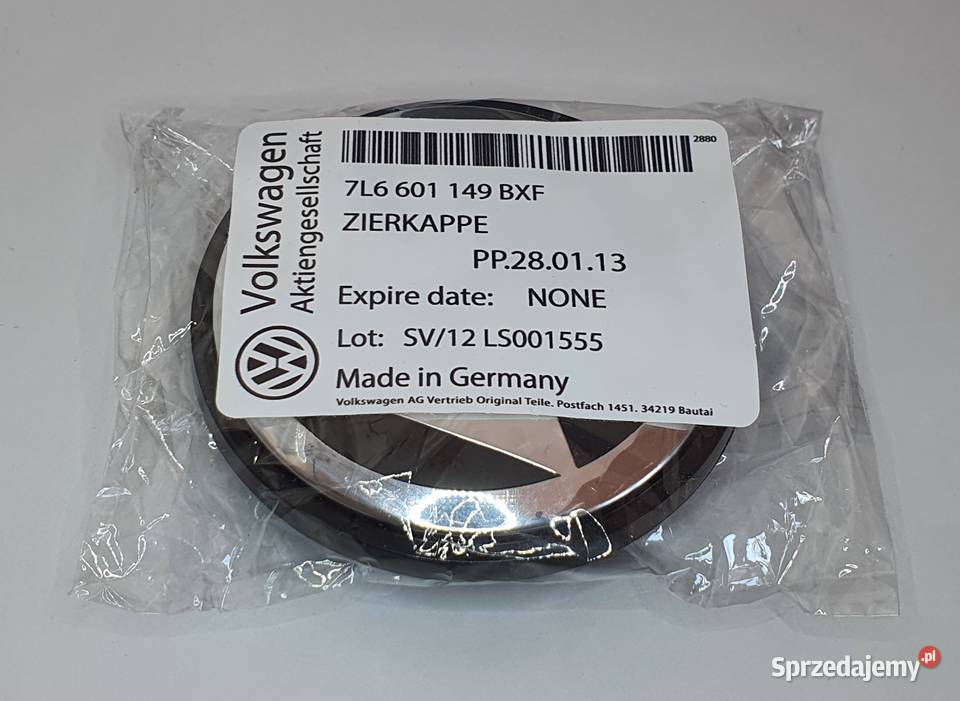 oryginalne dekielki VW 76mm ASO dekle 4 łódzkie Bełchatów
