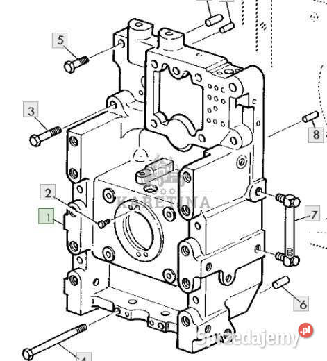 John Deere 6800 6900 Obudowa WOM Korpus CZĘŚCI Jastrzębniki sprzedam