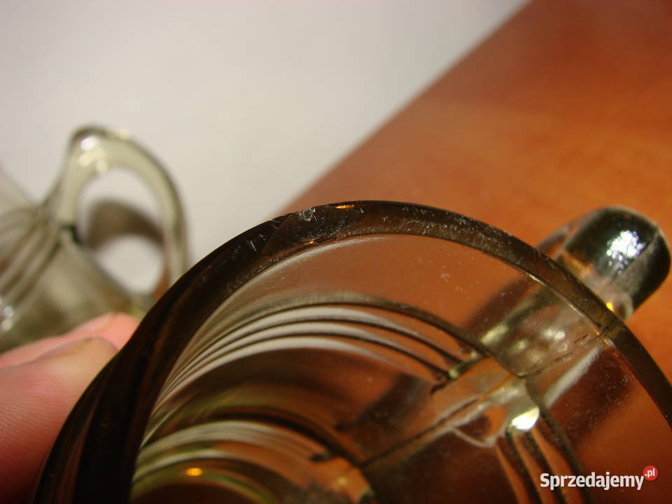 mały stary szklany kufel Pruszcz Gdański