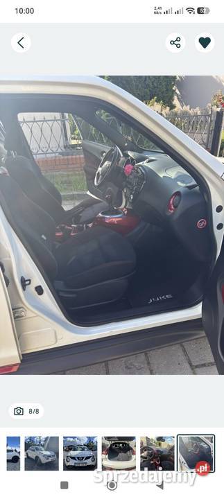 Nissan juke biała perła śląskie Rybnik
